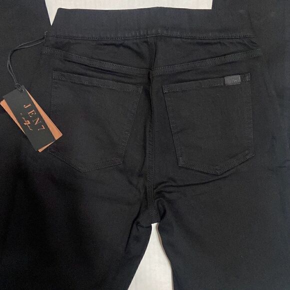 JEN7 by 7 for All Mankind Black Pull-On Comfort Skinny Stretch Jeans Size 4 NWT - Picture 10 of 13